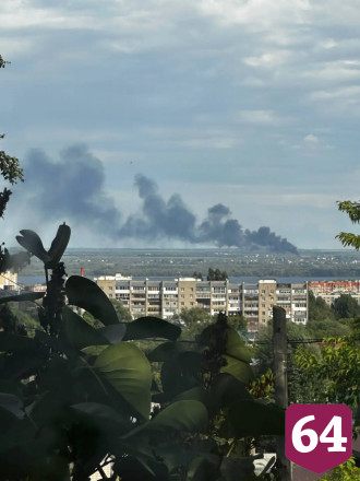 На станции под Саратовом горит вагон